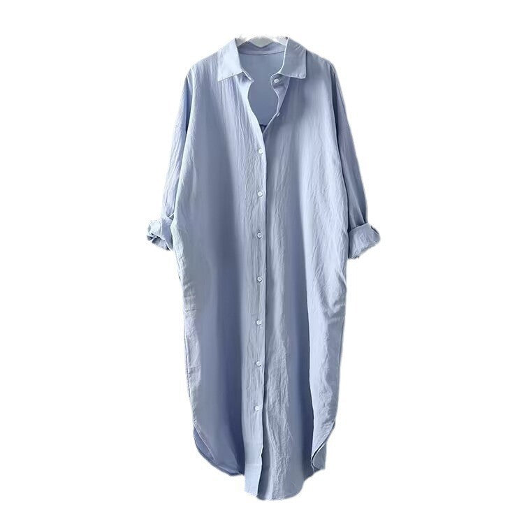 Cotton Linen Shirt Dress