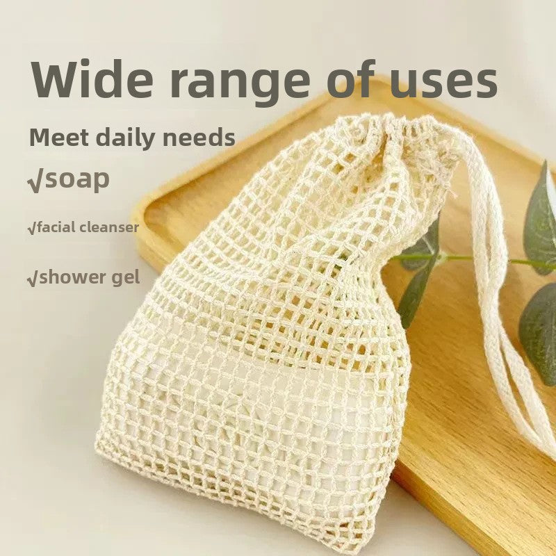 Handmade Cotton Linen Soap Foaming Bag