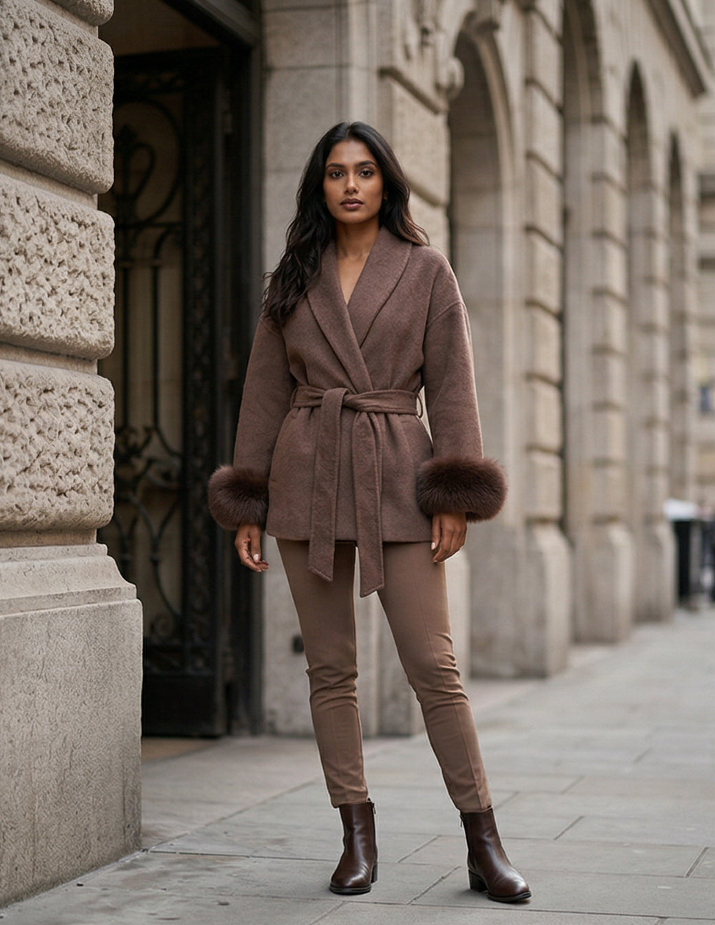 The Woolen Wrap Short Coat