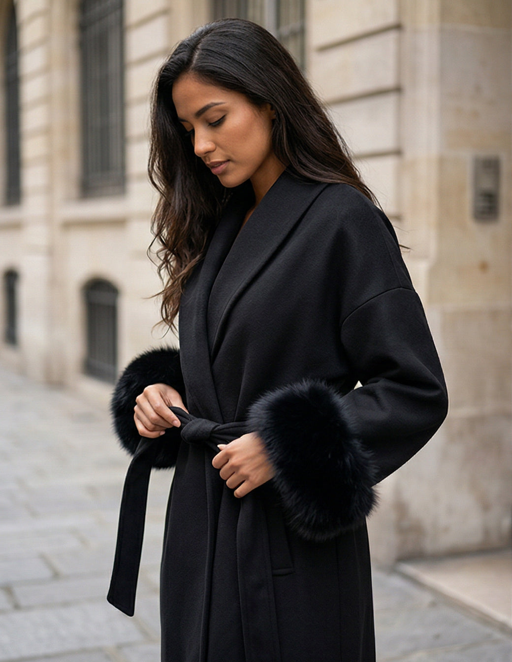 The Woolen Wrap Long Coat