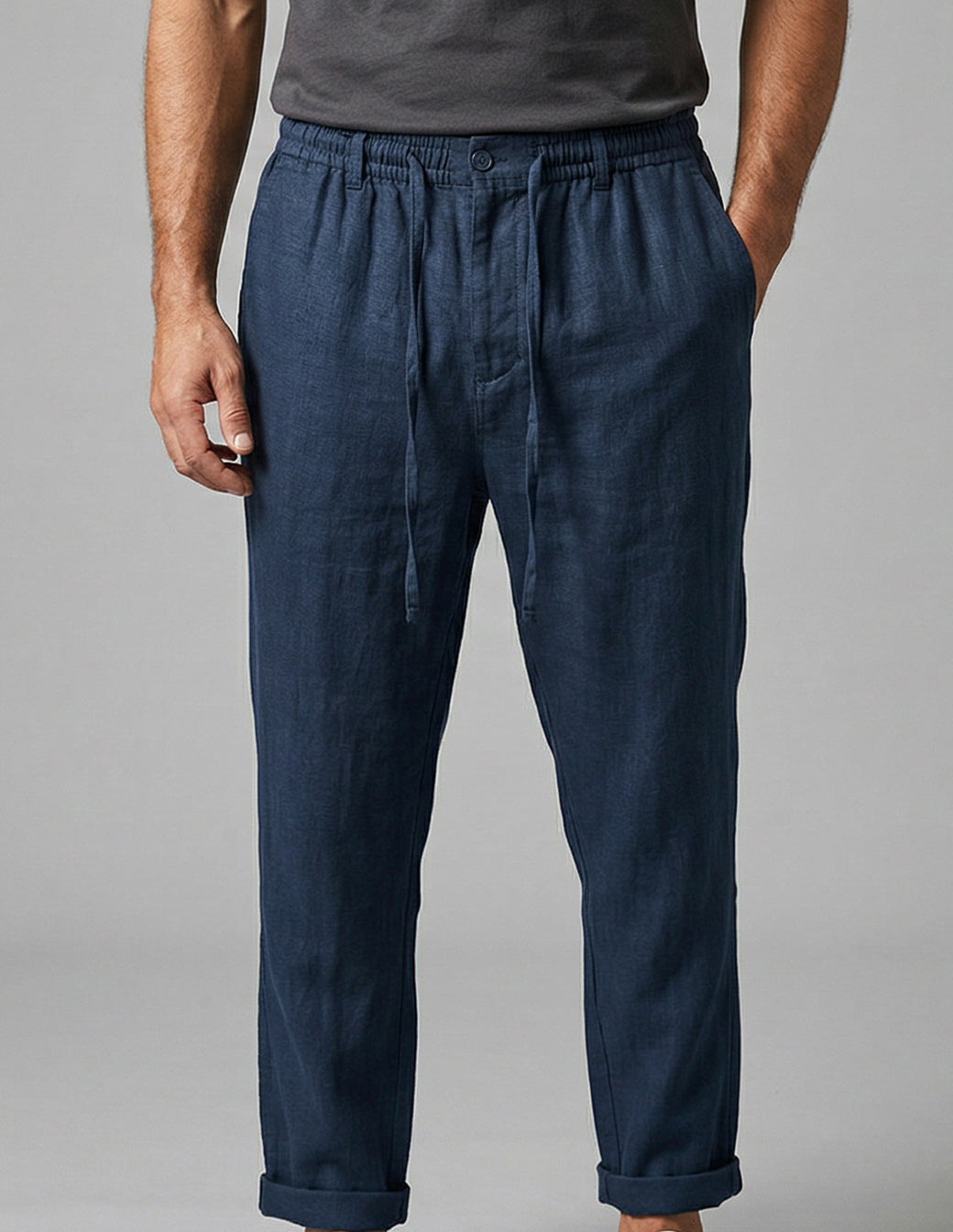 Men’s Lightweight Linen-Cotton Trousers
