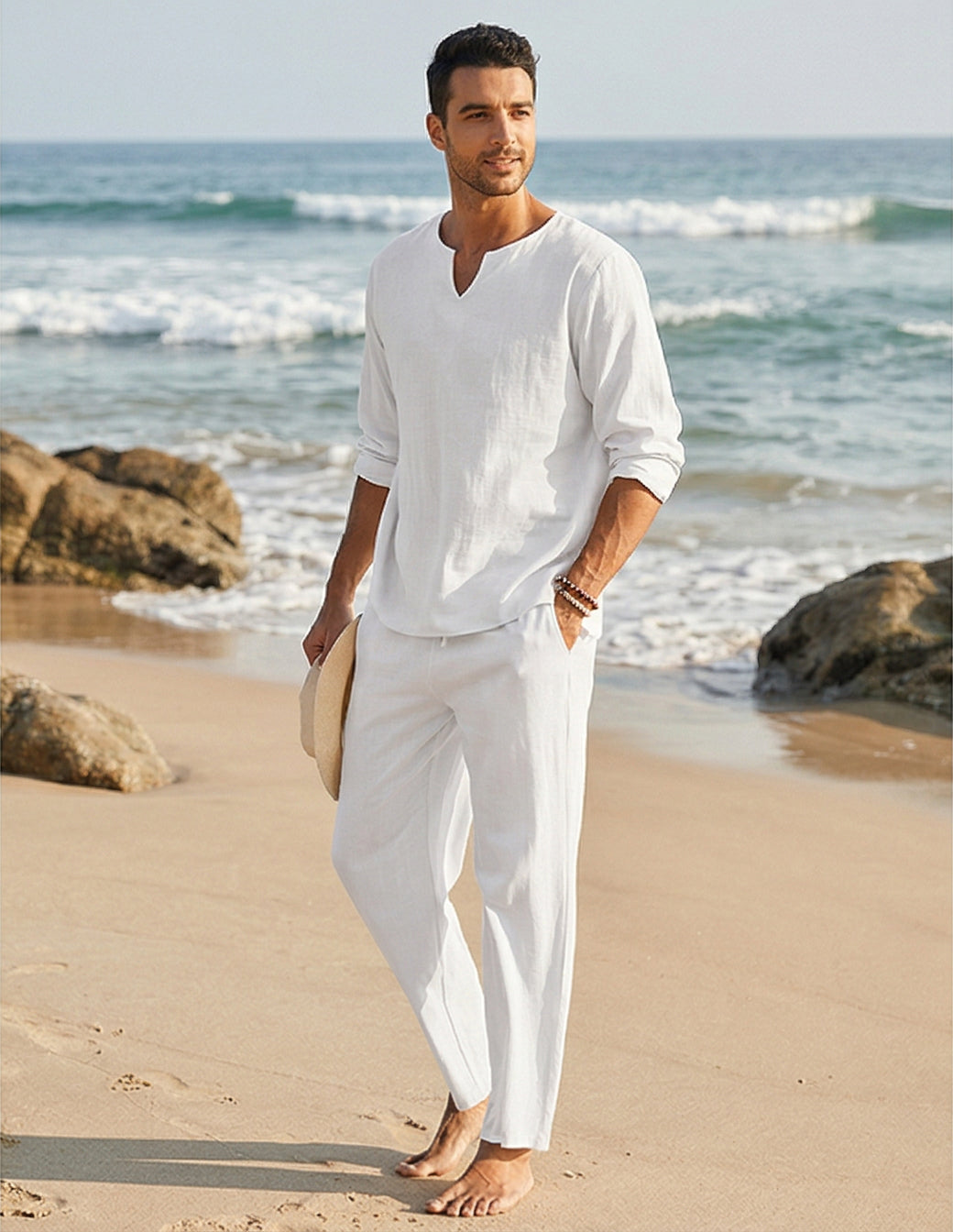 The Men’s Cotton-Linen Leisure Set