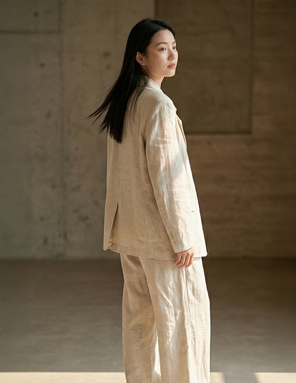The Raw Fiber X-Long Blazer