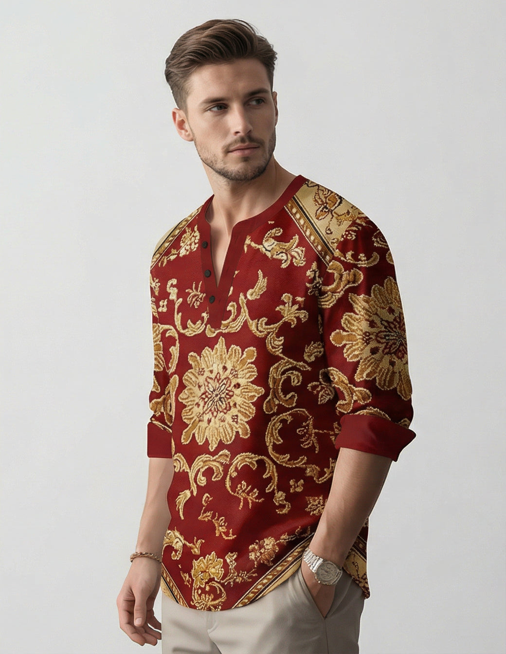 The Silk-Bamboo Artisan Henley
