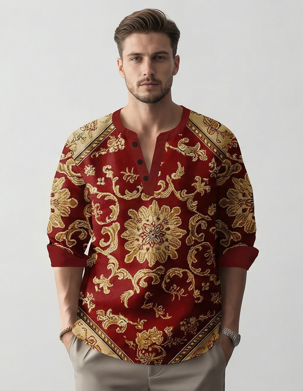 The Silk-Bamboo Artisan Henley