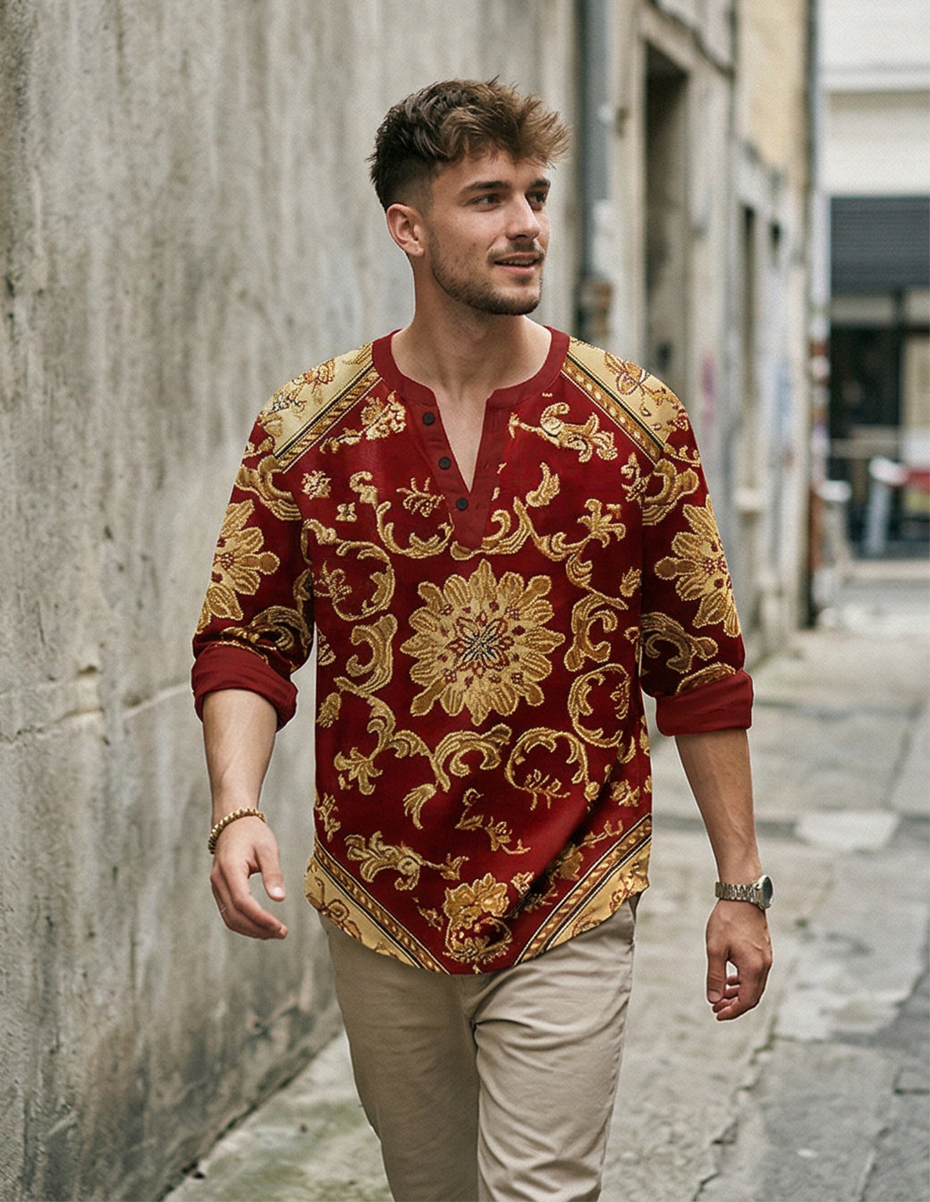 The Silk-Bamboo Artisan Henley