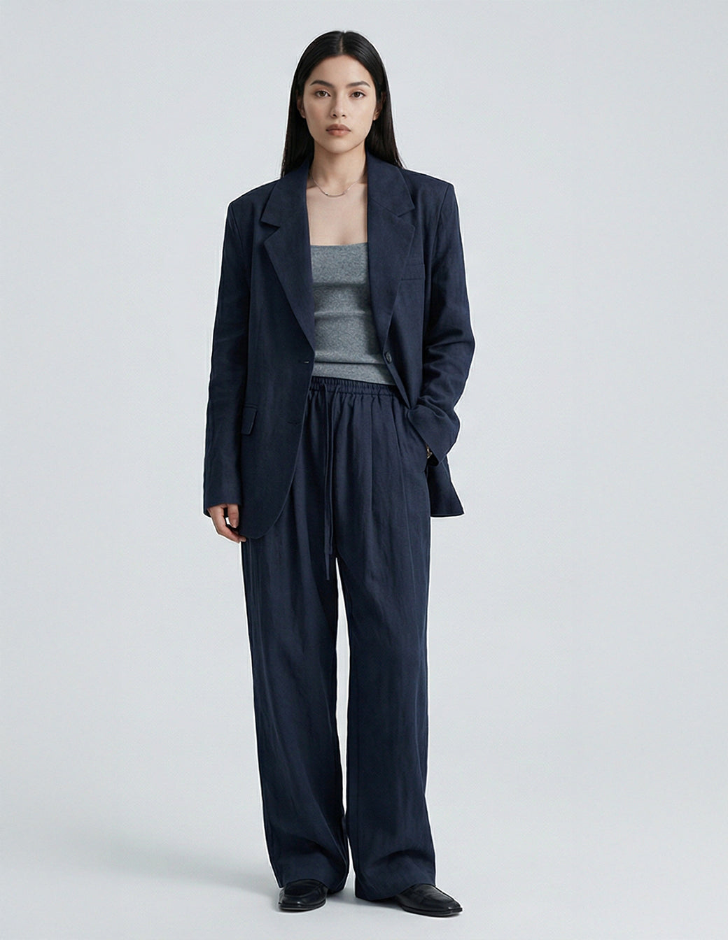 The Raw Fiber X-Long Blazer