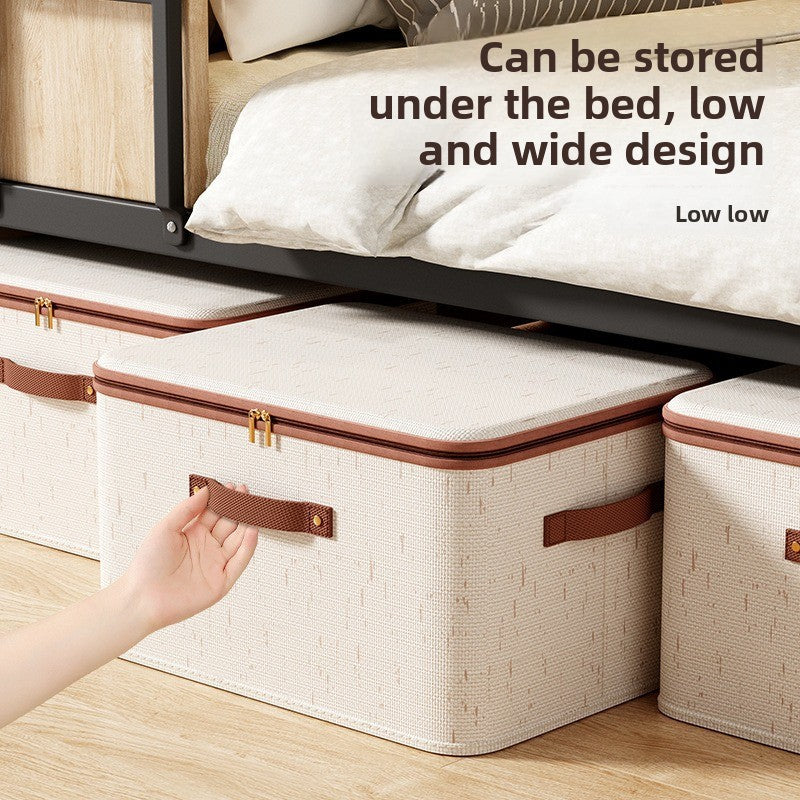 Cotton Linen Storage Box with Lid