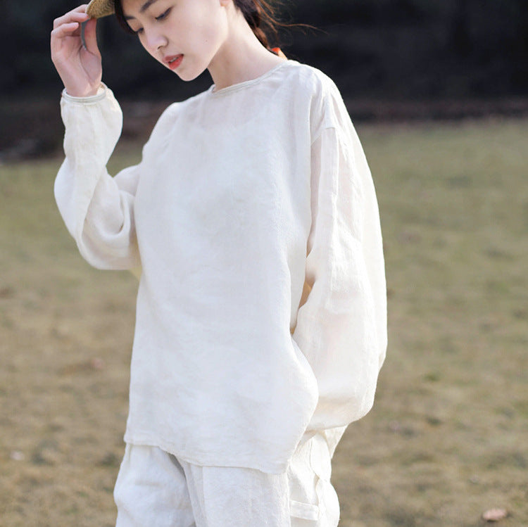 Women's Linen Short Sleeve Shirt