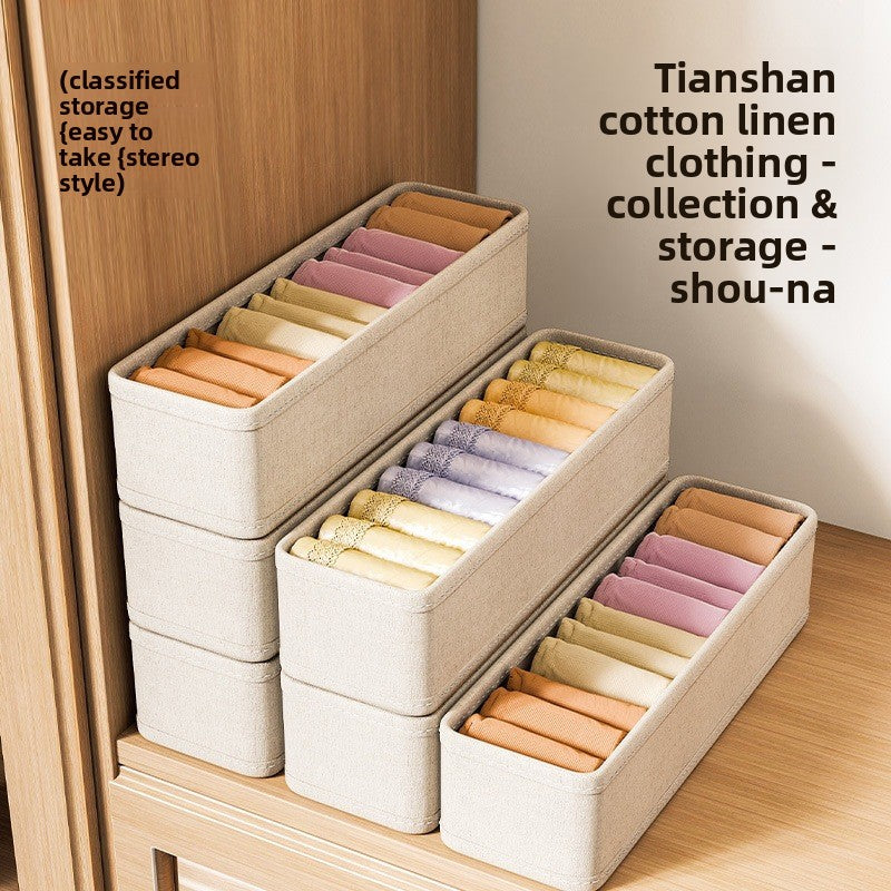 Tianshan Cotton and Linen Socks Box Intimates Storage