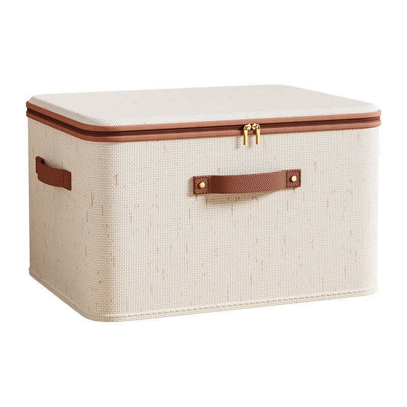 Cotton Linen Storage Box with Lid