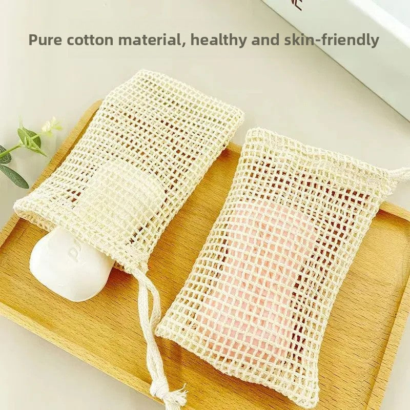 Handmade Cotton Linen Soap Foaming Bag