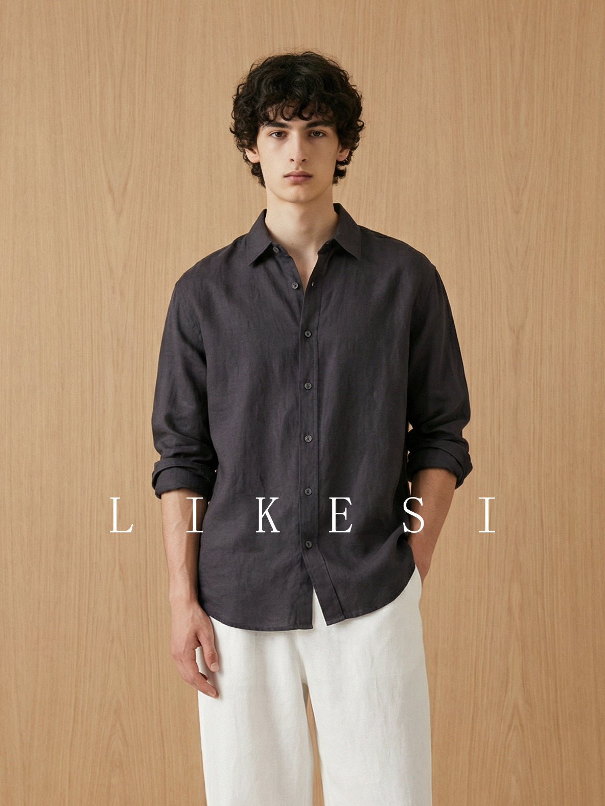 Italian-Style Pure Linen Relaxed Fit Shirt