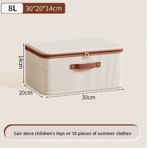 Cotton Linen Storage Box with Lid