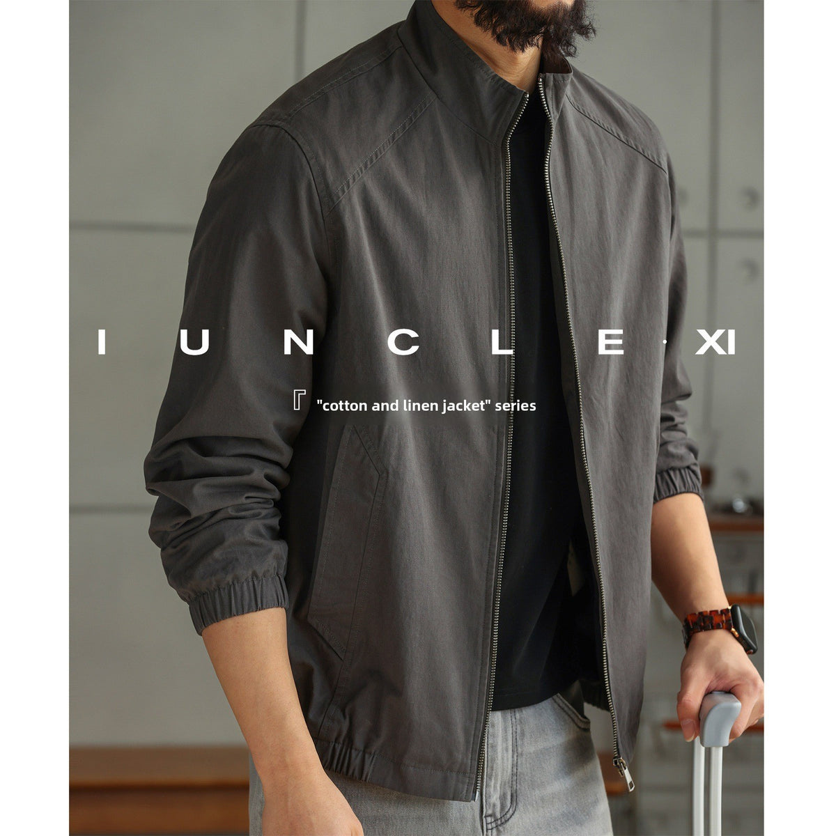 Cotton Linen Blend Washed Casual Jacket