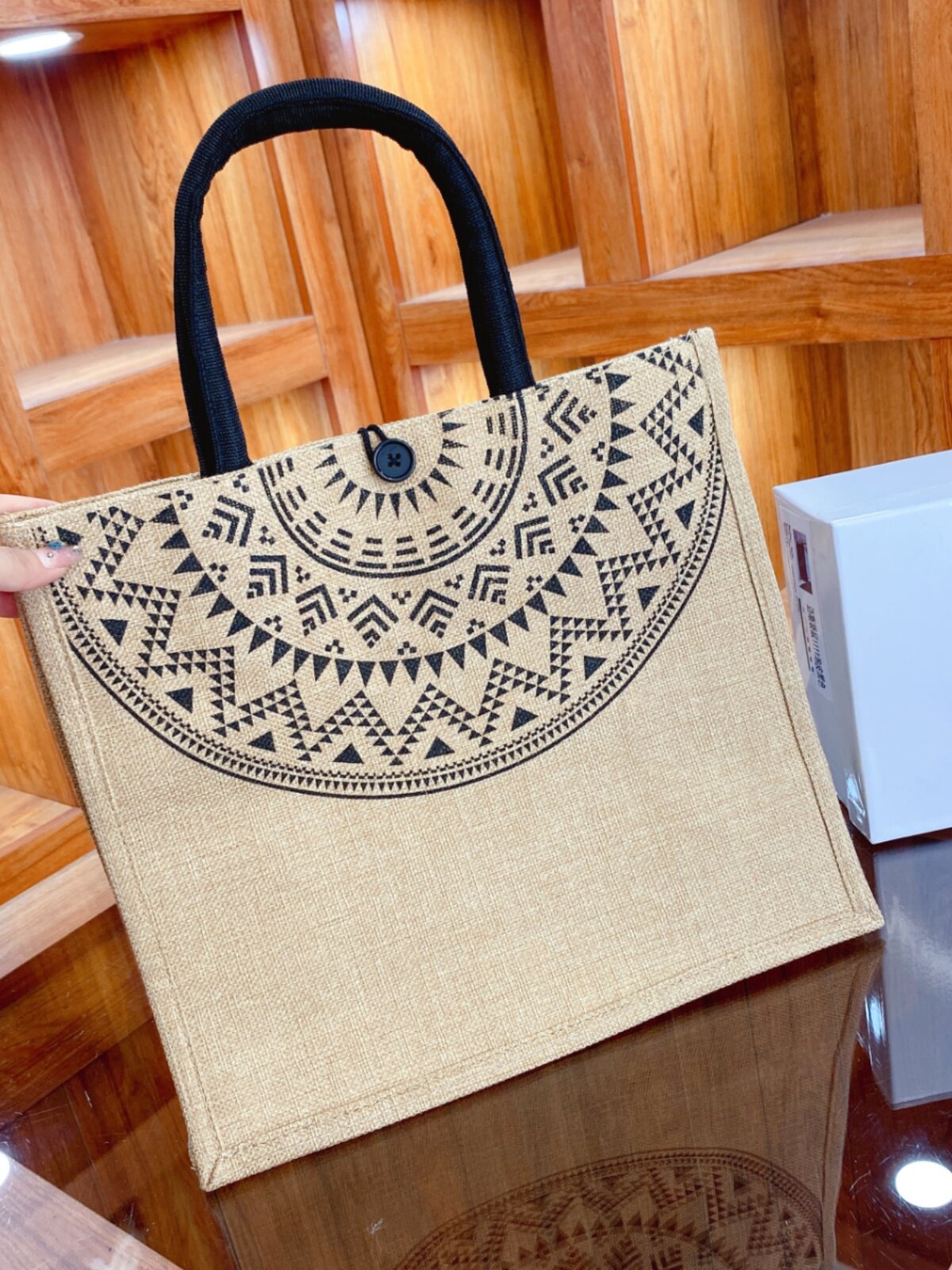 Canvas Linen Tote Bag
