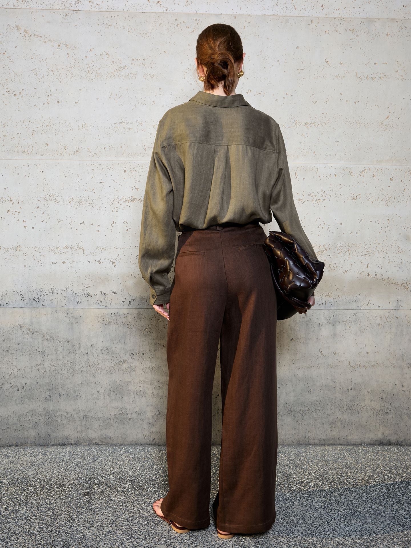 Womens Lyocell Linen Shirt