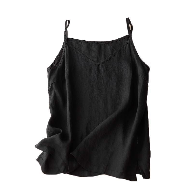 Cotton Linen Sleeveless Camisole Top