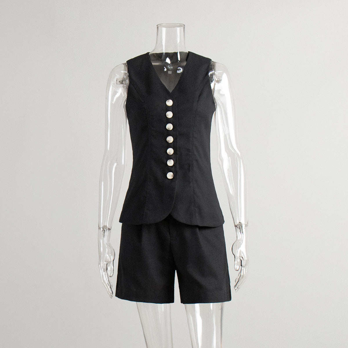 Women's Cotton Linen Vest Shorts