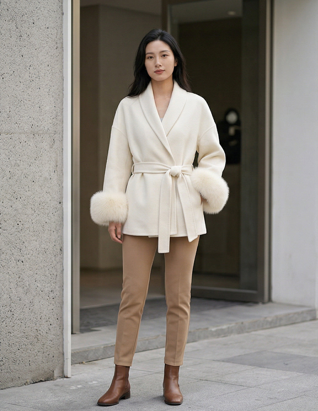 The Woolen Wrap Short Coat