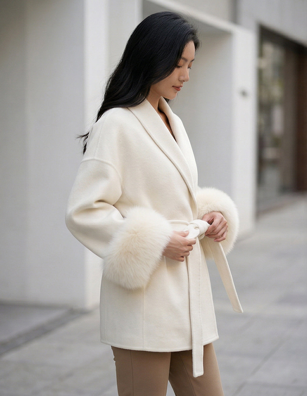 The Woolen Wrap Short Coat