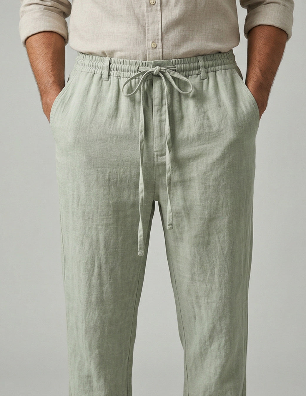 Men’s Lightweight Linen-Cotton Trousers