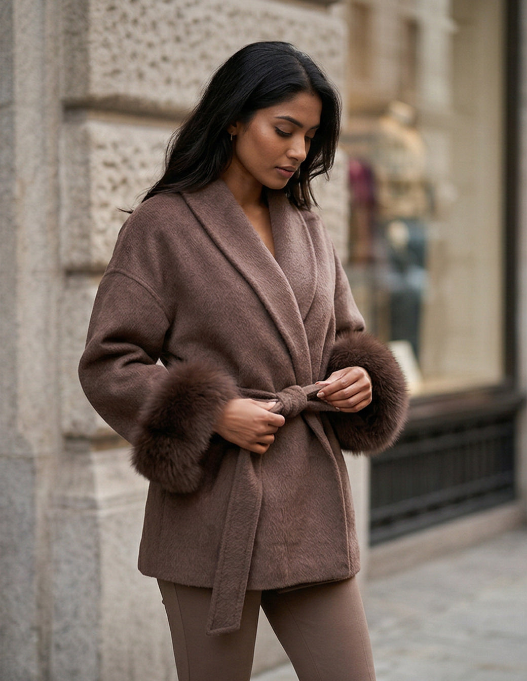 The Woolen Wrap Short Coat