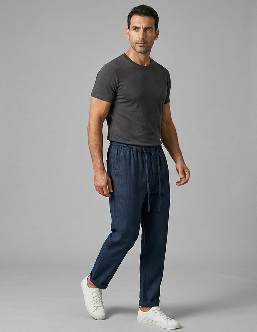 Men’s Lightweight Linen-Cotton Trousers