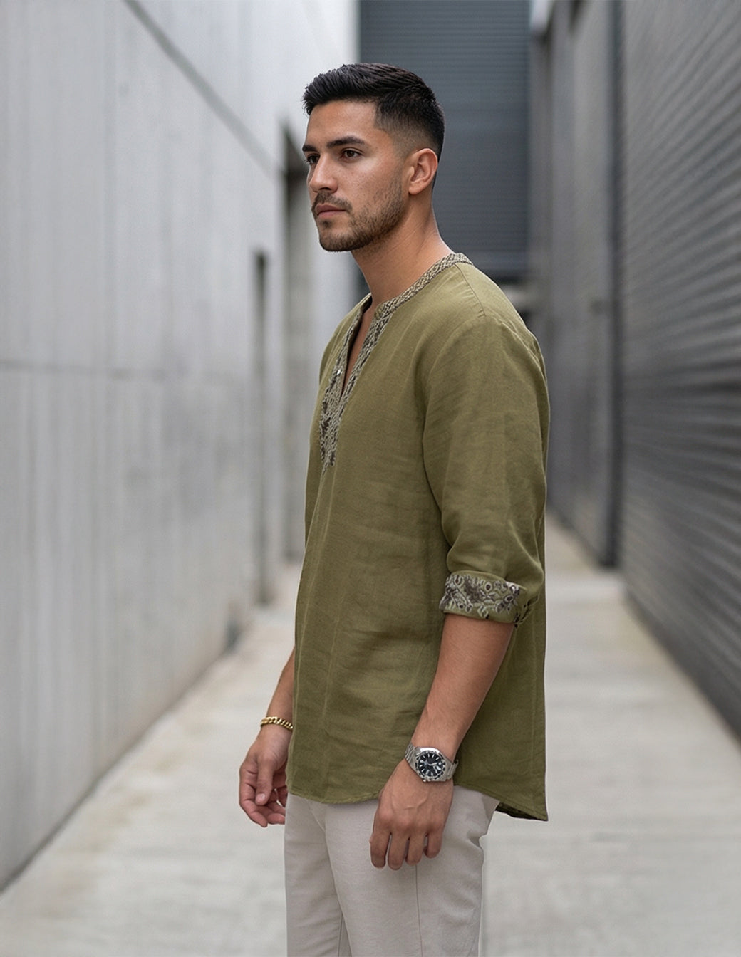 The Silk-Bamboo Artisan Henley