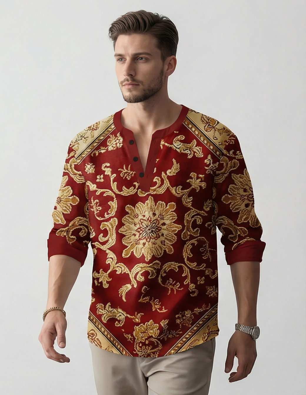 The Silk-Bamboo Artisan Henley