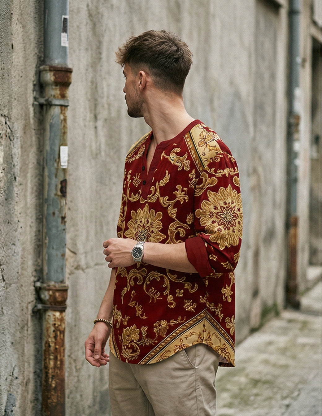 The Silk-Bamboo Artisan Henley