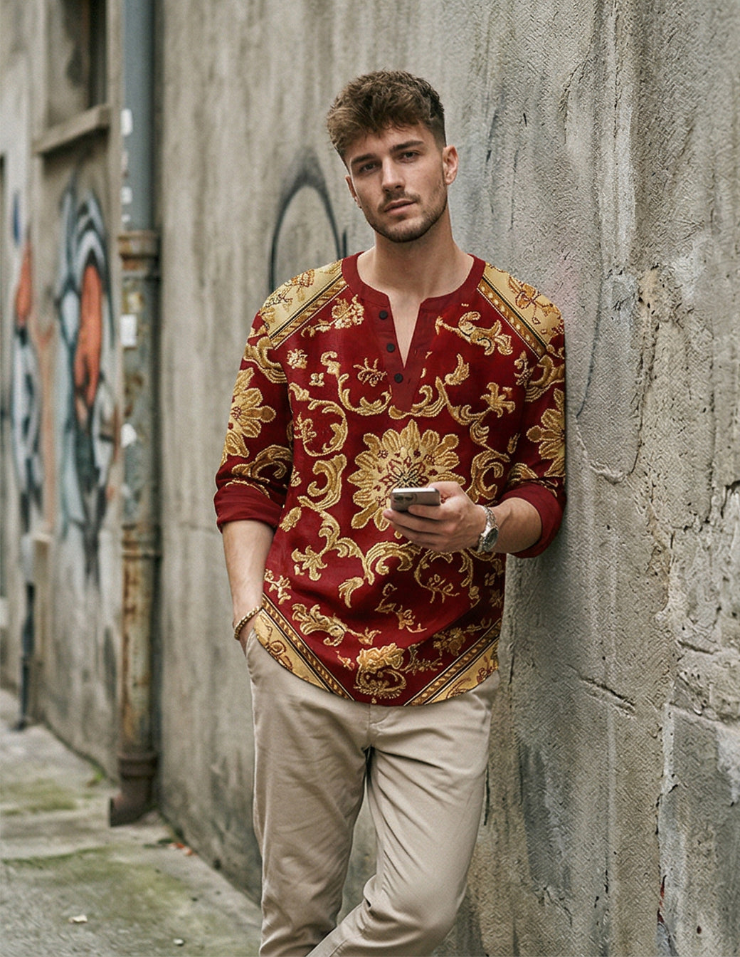 The Silk-Bamboo Artisan Henley
