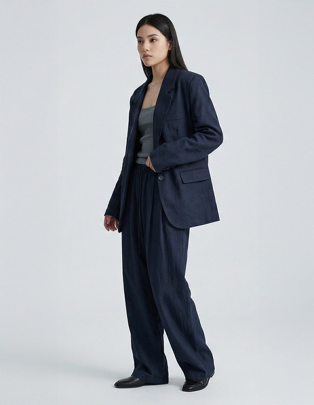 The Raw Fiber X-Long Blazer