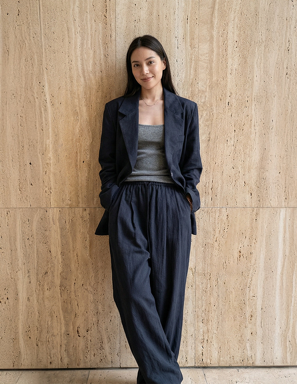 The Raw Fiber X-Long Blazer
