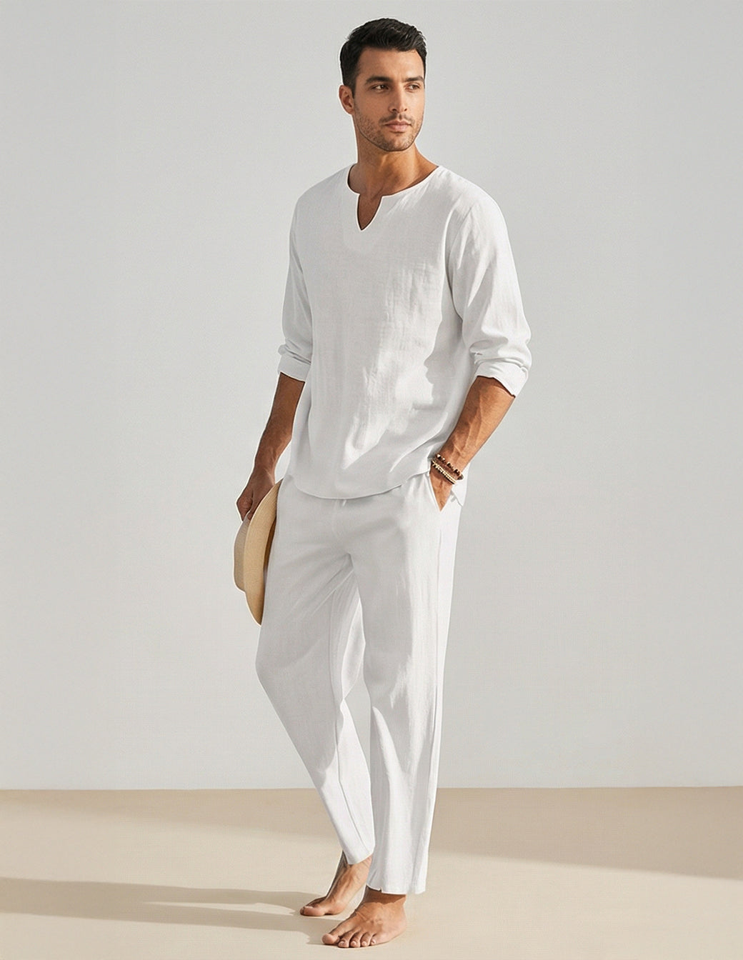 The Men’s Cotton-Linen Leisure Set