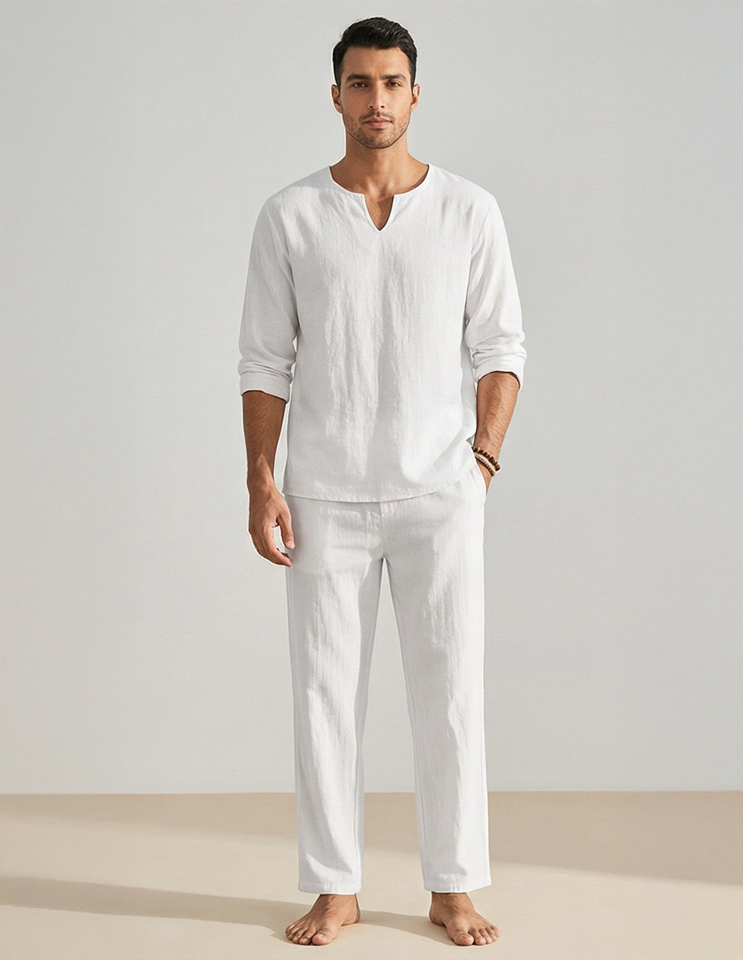 The Men’s Cotton-Linen Leisure Set