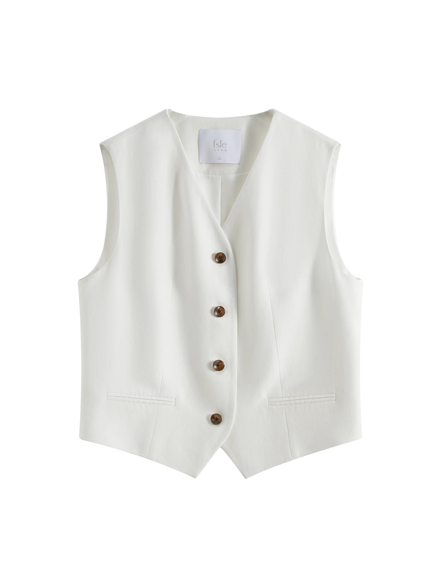 Ivory Muse Tailored Top