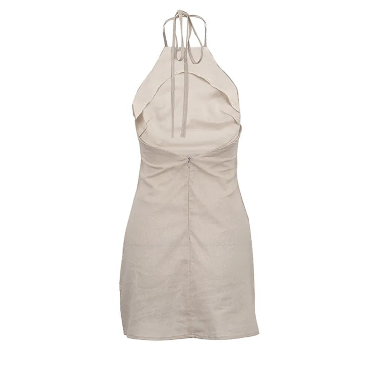 The Hemp-Linen Halter Dress