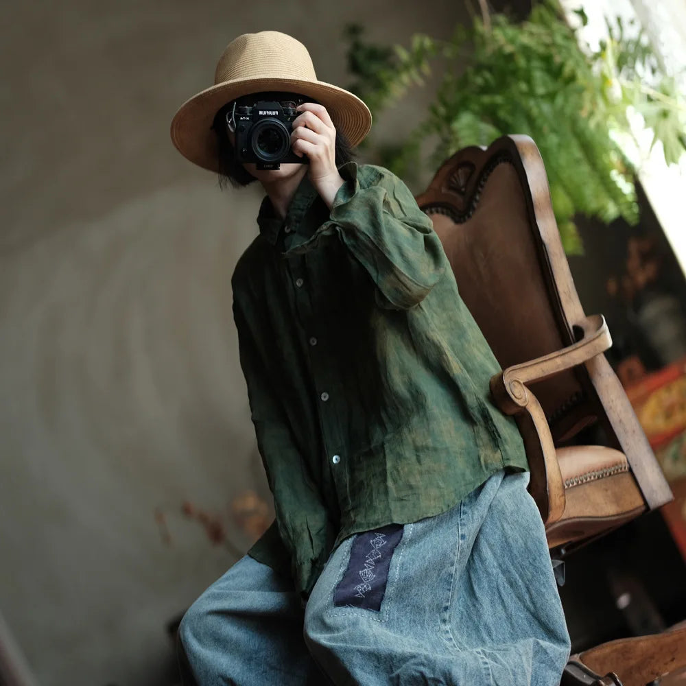 The Artful Ramie Batwing Shirt