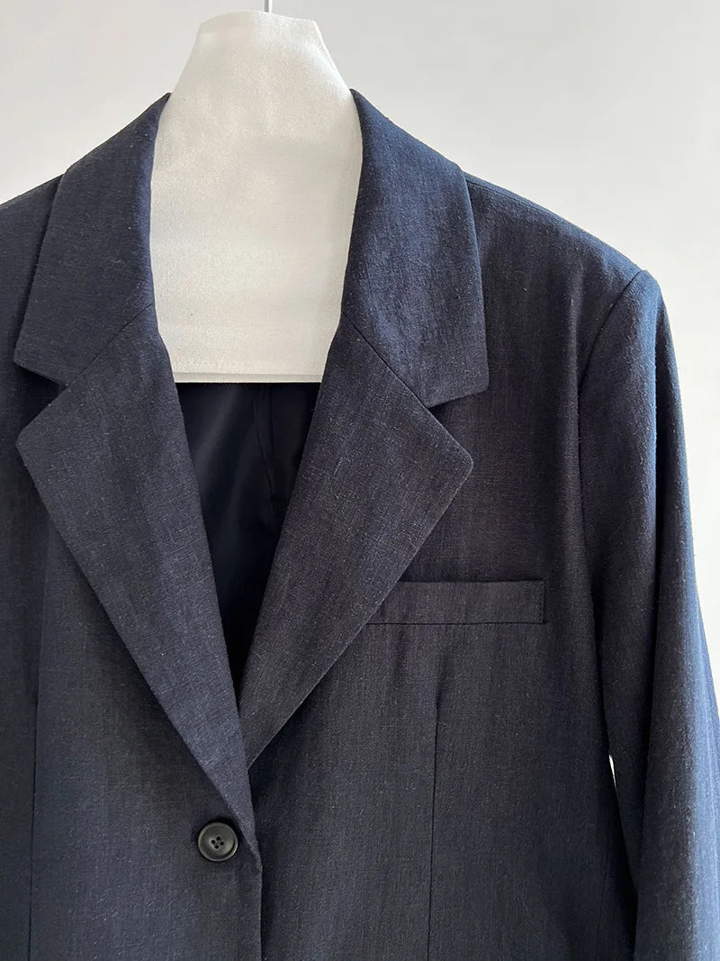 The Raw Fiber X-Long Blazer