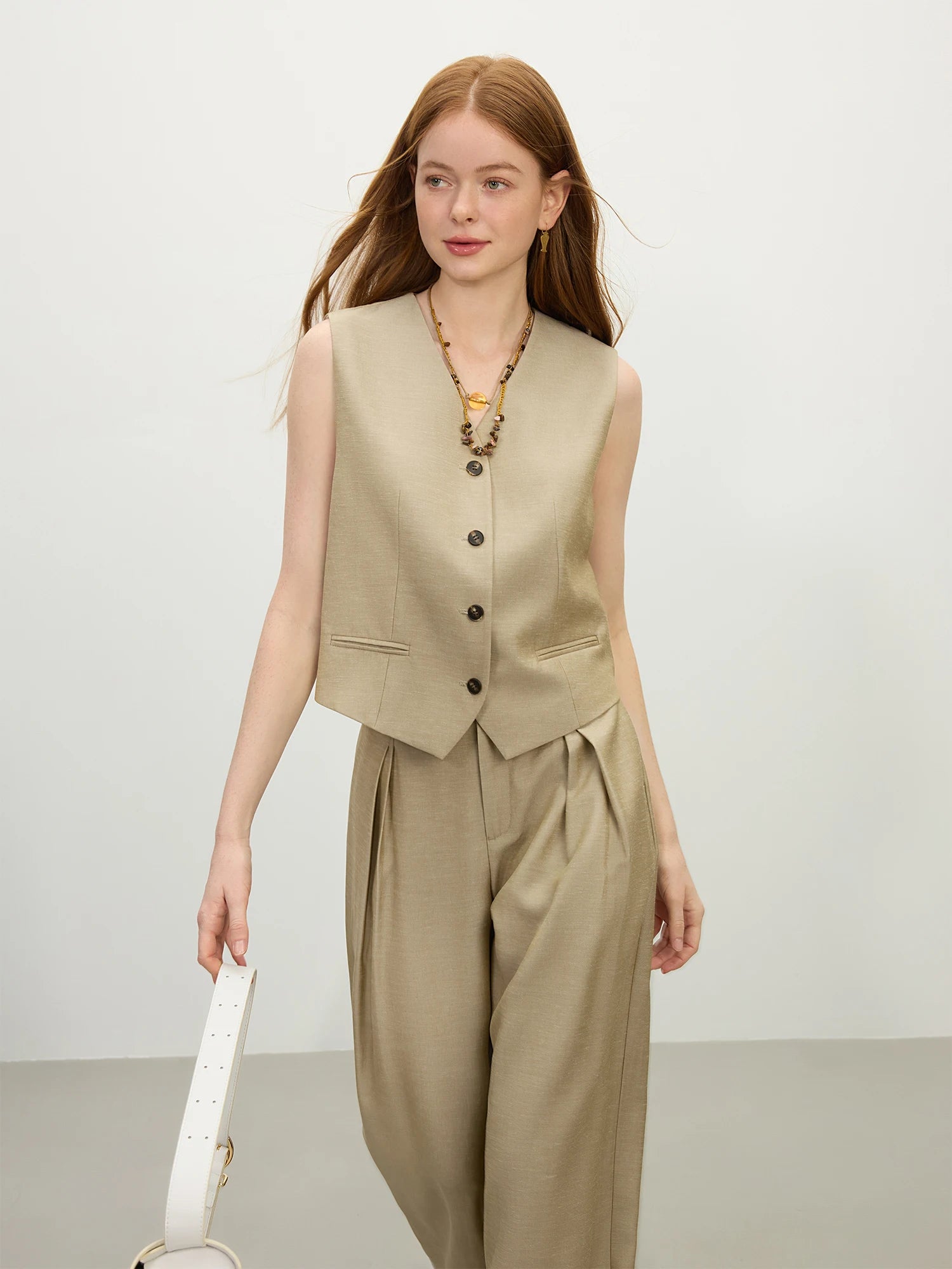 Ivory Muse Tailored Top