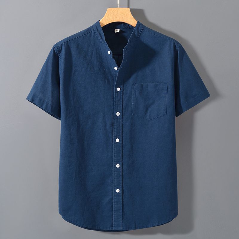Cotton Linen Short Sleeve Casual Shirt