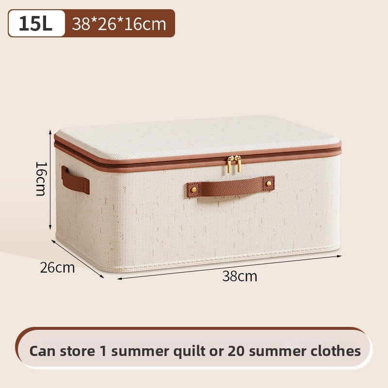 Cotton Linen Storage Box with Lid