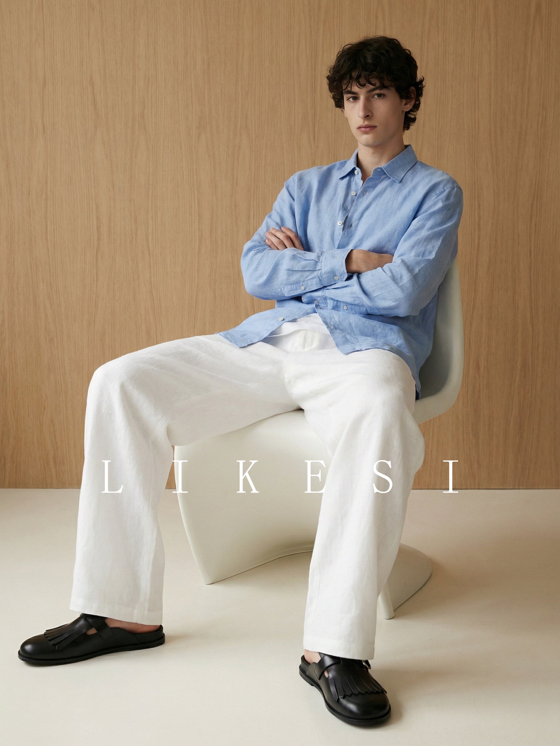 Italian-Style Pure Linen Relaxed Fit Shirt