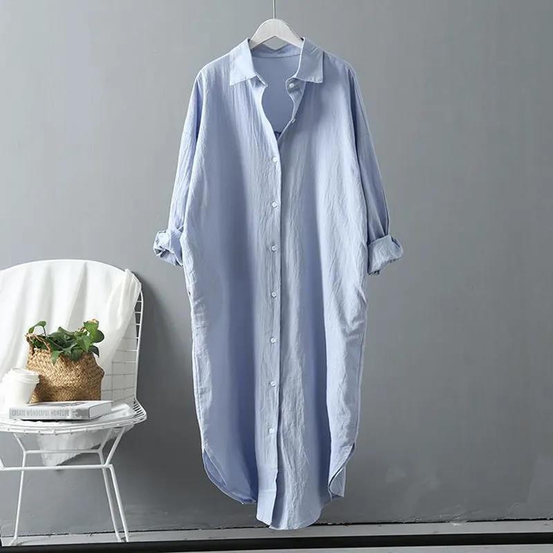 Cotton Linen Shirt Dress