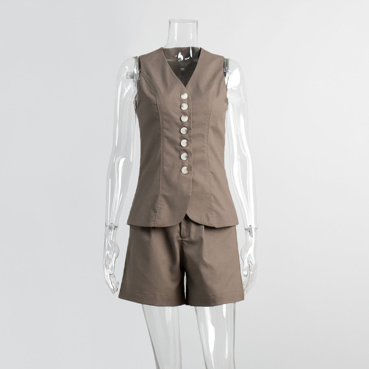 Women's Cotton Linen Vest Shorts