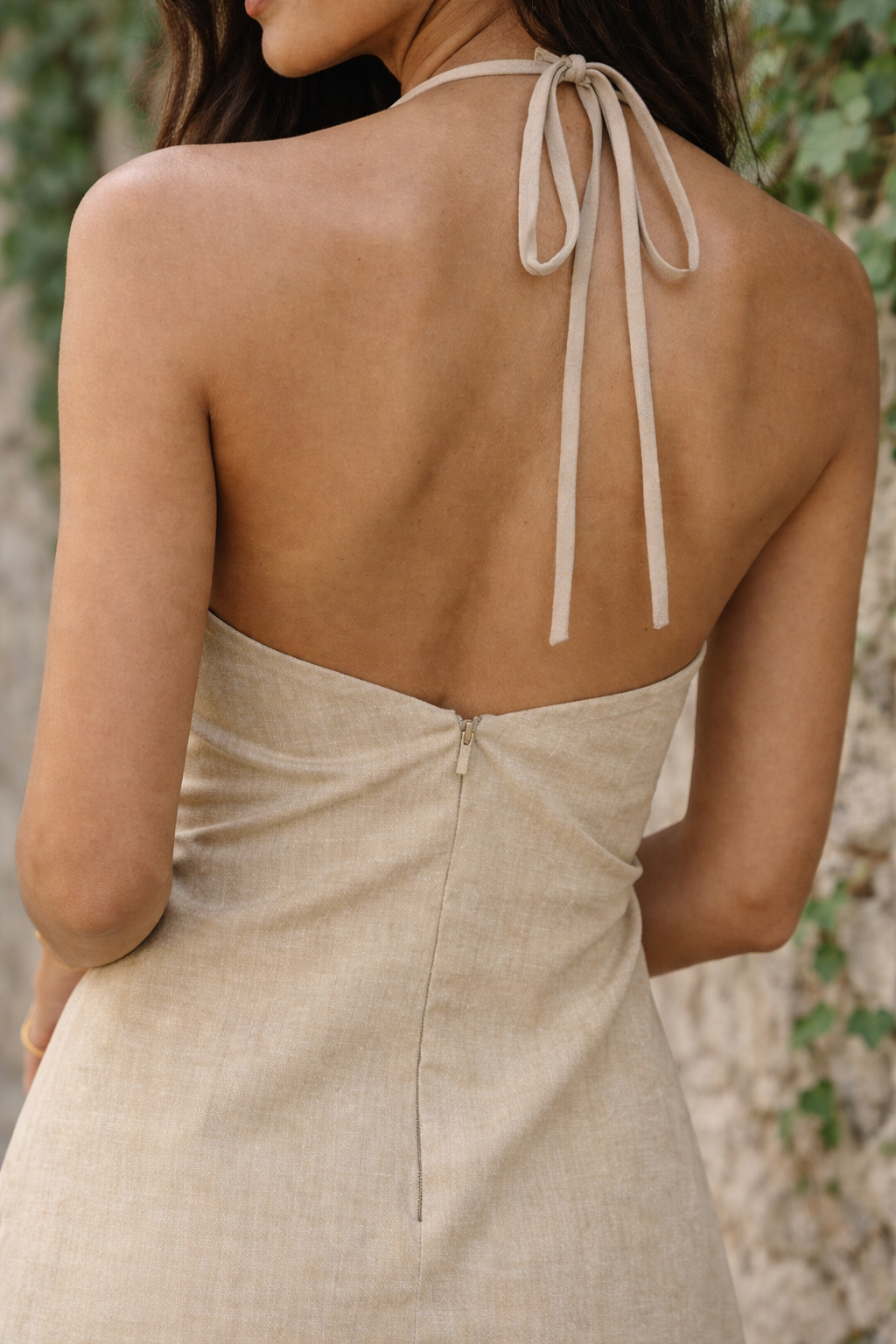 The Hemp-Linen Halter Dress