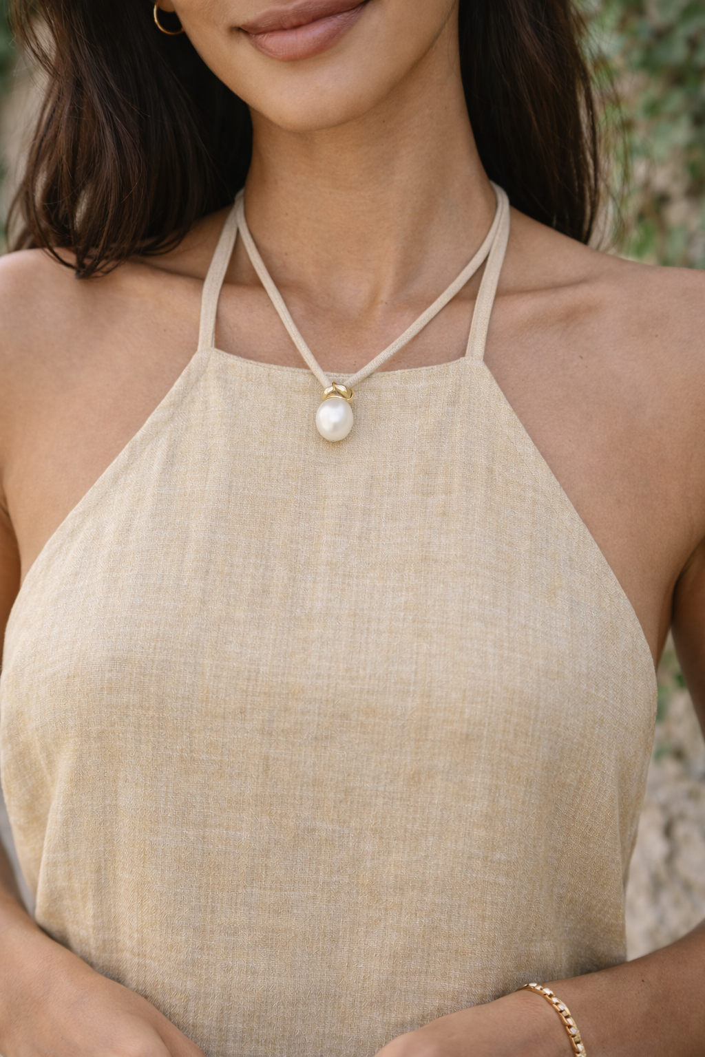 The Hemp-Linen Halter Dress